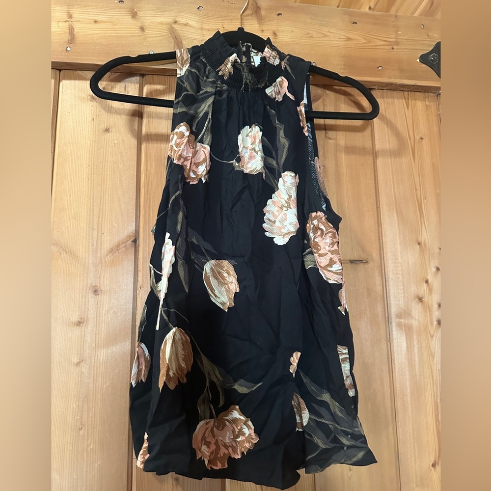 Halter neck tank blouse